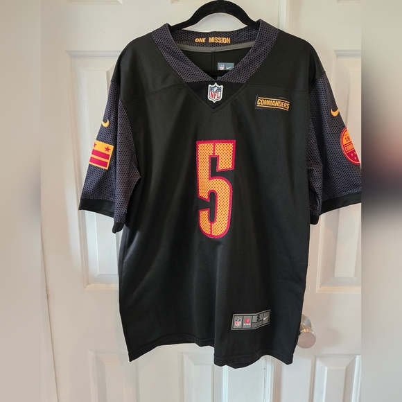 Jayden Daniels #5 Black Jersey Men XL - Picture 3 of 8